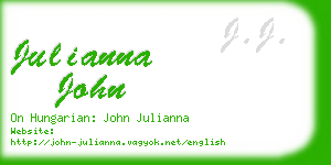 julianna john business card